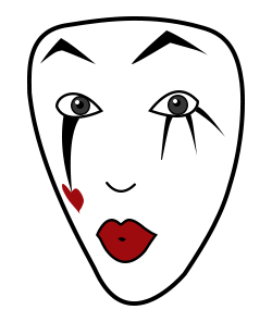 Mime face sketch