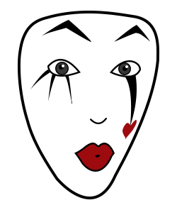 Mime face sketch